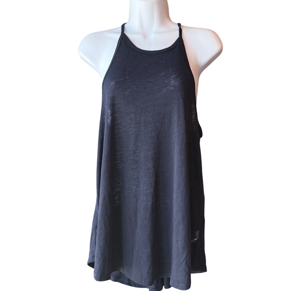 Athleta Navy Racerback Swing Tank Top Modal Blend Sleeveless Size Medium